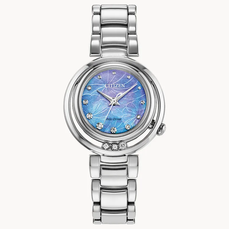 Citizen L Arcly Blue Dial Stainless Steel Bracelet EM1110 Citizen L Arcly Blue Dial Stainless Steel Bracelet EM1110
